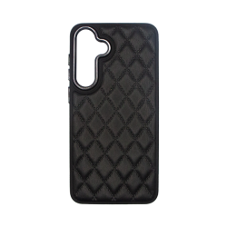 Vivid Diamond Shape PU Leather Case Samsung Galaxy S24+ Black