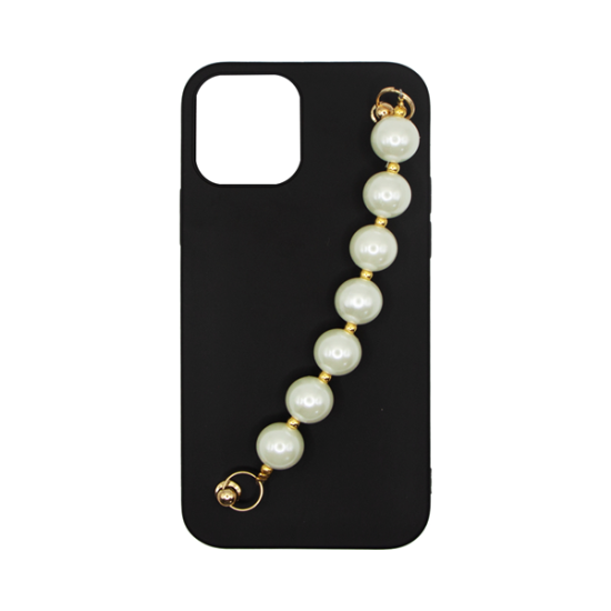 Vivid Silicone Case Pearl Chain Apple iPhone 15 Black Vivid Silicone Case Pearl Chain Apple iPhone 15 Black