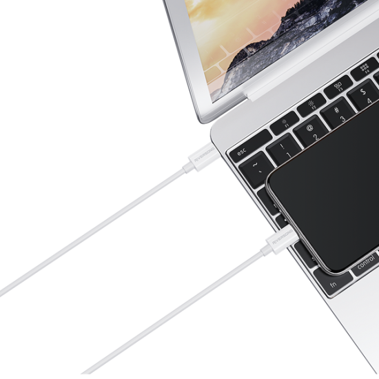 Riversong Cable Type-C to Type-C 3A 60W Lotus 08 1m White Riversong Cable Type-C to Type-C 3A 60W Lotus 08 1m White