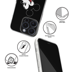 Disney Case Apple iPhone 15 Pro Mickey Full Print Smiley Black Disney Case Apple iPhone 15 Pro Mickey Full Print Smiley Black