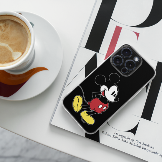 Disney Case Apple iPhone 15 Pro Mickey Full Print Smiley Black Disney Case Apple iPhone 15 Pro Mickey Full Print Smiley Black