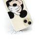 Disney Case Apple iPhone 15 Plus Mickey Partial Print Hiding Transparent