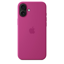 Apple iPhone 16 Plus Silicone Case with MagSafe Fuchsia