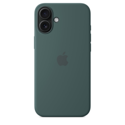 Apple iPhone 16 Plus Silicone Case with MagSafe Lake Green