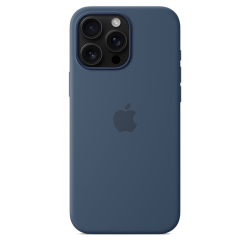 Apple iPhone 16 Pro Max Silicone Case with MagSafe Denim