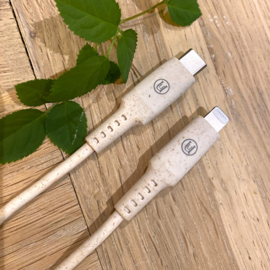 Uunique Eco Friendly USB C to Lightning Cable White