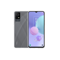 Vivid Set TPU Case + Tempered Glass TCL 405/406/408 Transparent