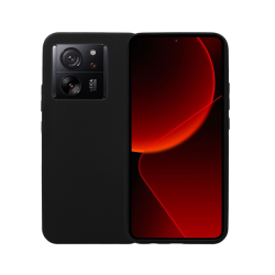 Vivid Set Silicone Matte Case + Full Face Tempered Glass Xiaomi 13T Black