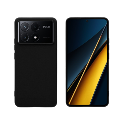 Vivid Set Matte Case Black + Tempered Glass Xiaomi Poco X6 Pro 5G