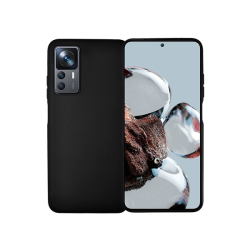 Vivid Set Silicone Case + Full Face Tempered Glass Xiaomi 12T/12T Pro Black