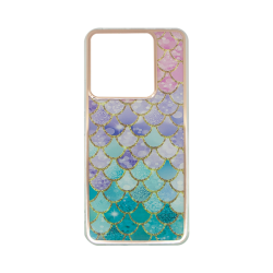 Vivid Mermaid Scale Silicone Case Redmi Note 13 4G Colorful