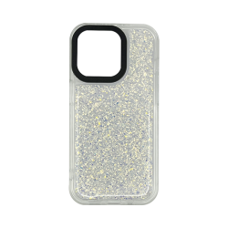 Vivid Glitter Shine Case Apple iPhone 14 Pro Max Silver