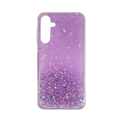 Vivid Liquid Glitter Case Samsung Galaxy A35 5G Purple/Multicolor
