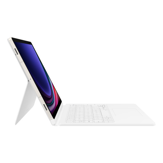 Samsung Book Cover Keyboard Galaxy Tab S9/S9 FE/S10 FE/S10 Lite White