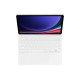 Samsung Book Cover Keyboard Galaxy Tab S9/S9 FE/S10 FE/S10 Lite White