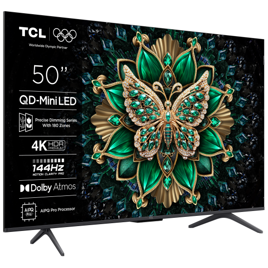 TCL 50C6K 4K QD-Mini LED 144Hz TV (2025)