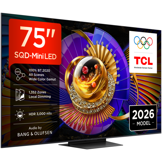 TCL 75C7L 4K Premium SQD-Mini LED TV (2026)