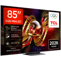 TCL 85C8L 4K Premium SQD-Mini LED TV (2026)