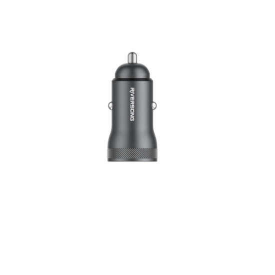 Riversong Car Charger 1xUSB/1xType-C PD 20W Safari S6 Gun Silver
