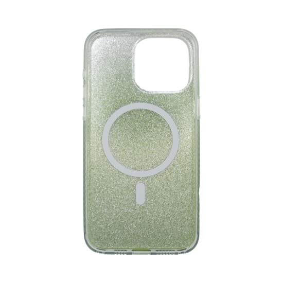 Vivid Magsafe Glitter Shine Case Apple iPhone 15 Pro Max Green