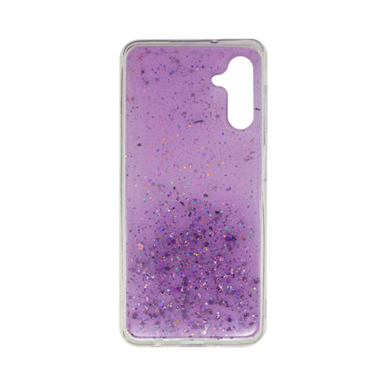 Vivid Liquid Glitter Case Samsung Galaxy A05s Purple/Multicolor