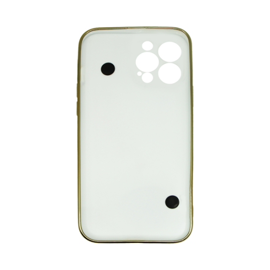 Vivid Silicone Case Pearl Chain Holder Apple iPhone 13 Pro Max White/Gold Vivid Silicone Case Pearl Chain Holder Apple iPhone 13 Pro Max White/Gold
