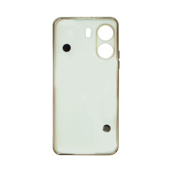 Vivid Silicone Case Pearl Chain Holder Redmi Note 13 5G White/Gold