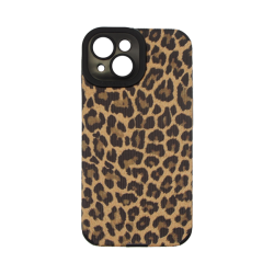 Vivid Silicone Case Apple iPhone 15 Leopard Yellow