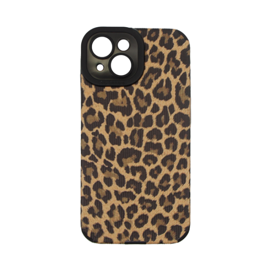 Vivid Silicone Case Apple iPhone 15 Leopard Yellow