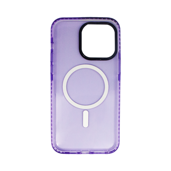 Vivid Magsafe Silicone Case Apple iPhone 15 Pro Max Purple