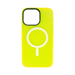 Vivid Magsafe Silicone Case Apple iPhone 15 Pro Max Yellow Vivid Magsafe Silicone Case Apple iPhone 15 Pro Max Yellow