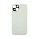 Vivid Diamond Shape PU Leather Case Apple iPhone 14 White