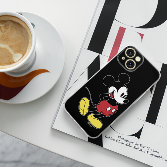 Disney Case Apple iPhone 15 Mickey Full Print Smiley Black Disney Case Apple iPhone 15 Mickey Full Print Smiley Black