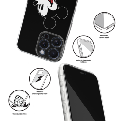 Disney Case Apple iPhone 15 Pro Max Mickey Full Print Smiley Black Disney Case Apple iPhone 15 Pro Max Mickey Full Print Smiley Black