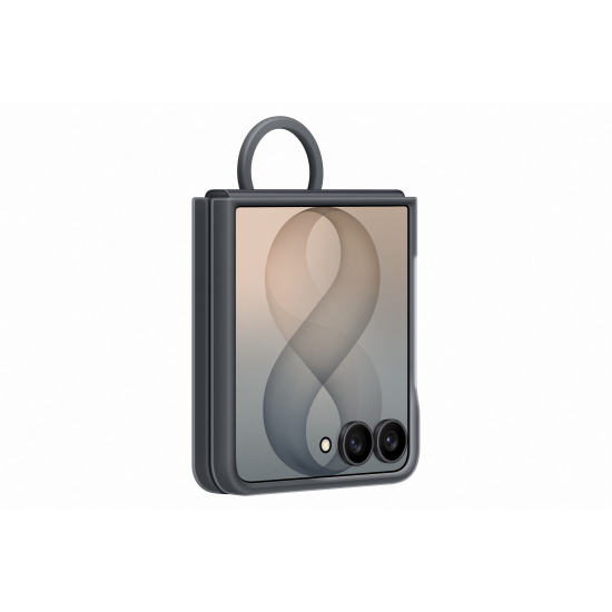 Samsung Silicone Ring Magnet Case Galaxy Z Flip 8 Black