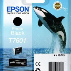 Ink Epson T7601 C13T76014010 Ultrachrome HD Photo Black - 26ml