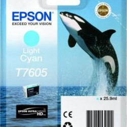 Ink Epson T7605 C13T76054010 Ultrachrome HD Light Cyan - 26ml