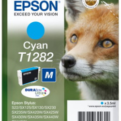 Ink Epson T12824011 Cyan with pigment ink new series Fox-Size M