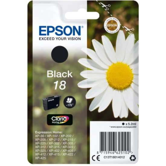 Ink Epson T180140 Black with pigment ink
