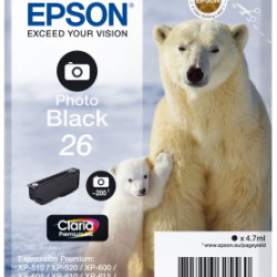Ink Epson T261140 Photo Black with pigment ink