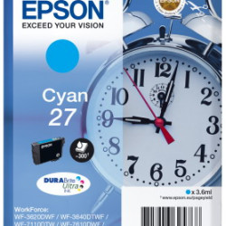 Ink Epson 27 C13T27024010 Cyan Crtr -300Pgs - 3.6ml