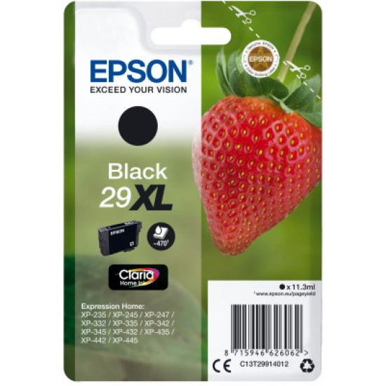 Ink Epson 29XL C13T29914012 Claria Home 10 Black - 11.3ml Ink Epson 29XL C13T29914012 Claria Home 10 Black - 11.3ml