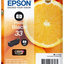 Ink Epson 33 C13T33414012 Claria Premium  Photo Black - 4.5ml