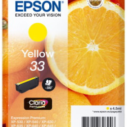 Ink Epson 33 C13T33444012 Claria Premium  Yellow - 4.5ml
