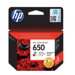 Ink HP No 650 Tri-Color Ink Crtr