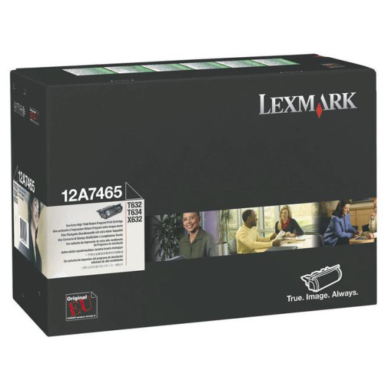 Toner Laser Lexmark 12A7465 Black 32K Pgs Toner Laser Lexmark 12A7465 Black 32K Pgs