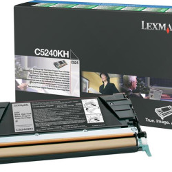 Toner Laser Lexmark C5240KH Black High Yield 8K Pgs