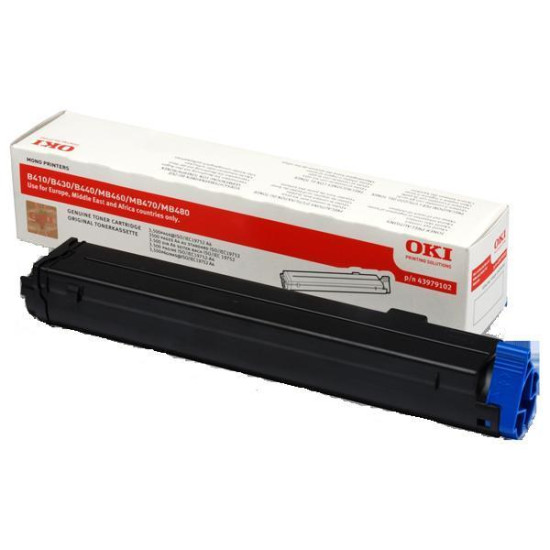 Toner Laser Oki 43979102 Black 3.5K Pgs Toner Laser Oki 43979102 Black 3.5K Pgs