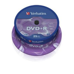 DVD+R VERBATIM 43500 AZO 4.7GB 16X MATT SILVER SURFACE