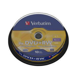 DVD+RW VERBATIM 43488 SERL 4.7GB 4X MATT SILVER SURFACE